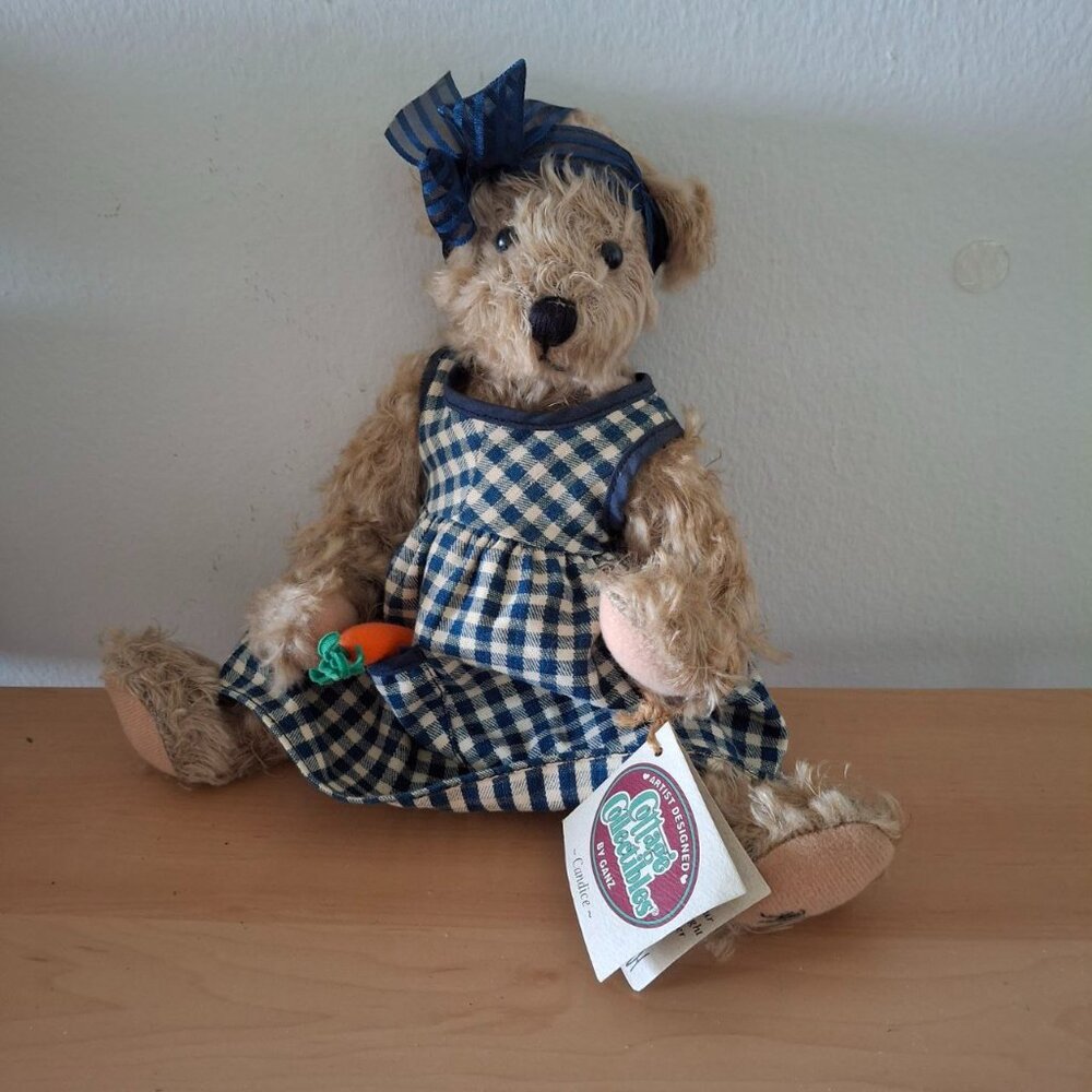 1997 Ganz Cottage Collectibles “Candice” Plush Bear by Mary Holstad - Signed & D